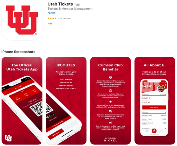 utah tickets app screenshot